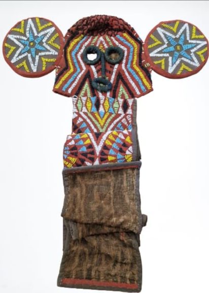 Elephant beaded mask from Cameroon