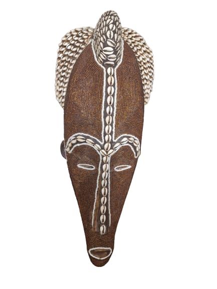 Fang beaded mask from Gabon